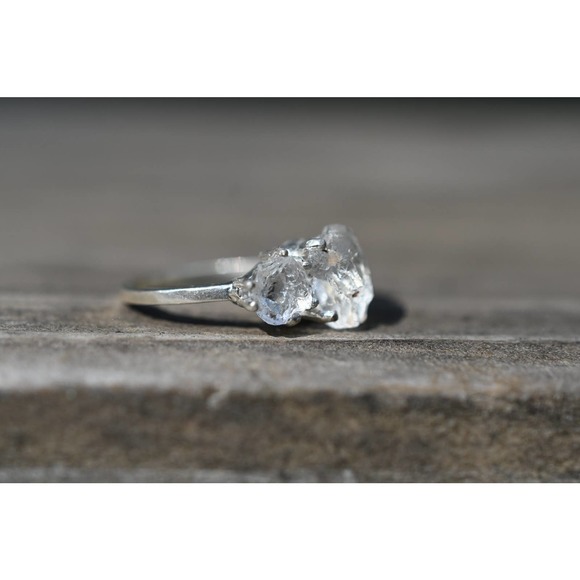 Alternative engagement rings, raw stone ring, size 3 4 5 6 7 8 9 10 11 1… - Picture 3 of 3